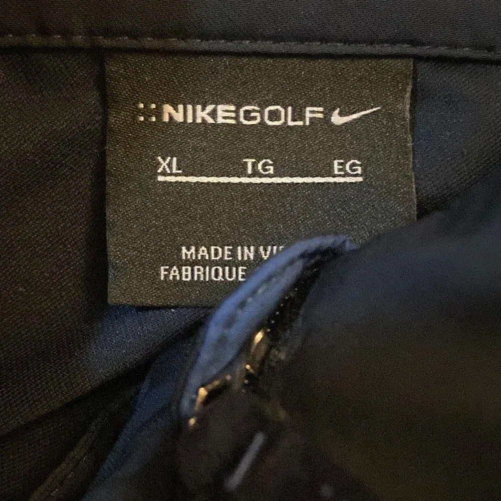 Nike Golf Navy Blue Windbreaker Half Zip Jacket XL